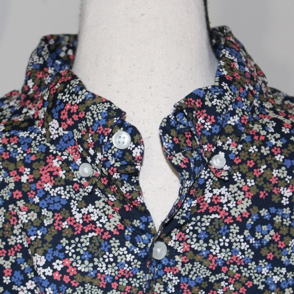 J. Crew, Flex Washed slim floral long sleeve shirt XLarge